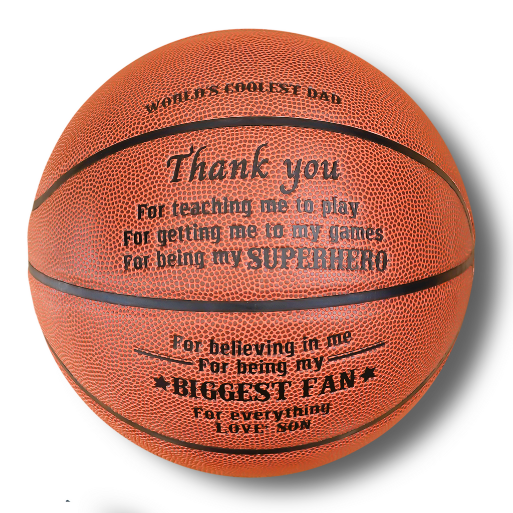 Engraved Basketball for Dad