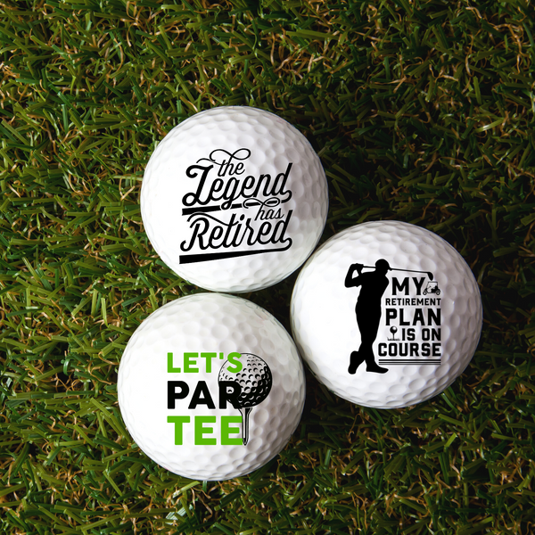Golf Balls Set for Retiree