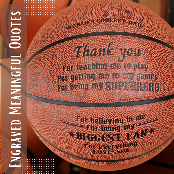 Engraved Basketball for Dad