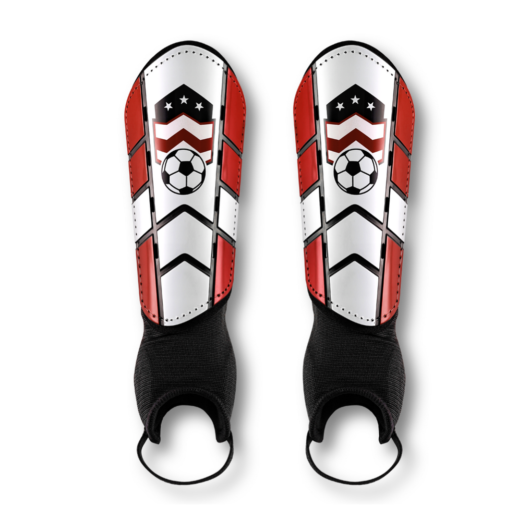 Soccer Shin Guards for Kids (Red)