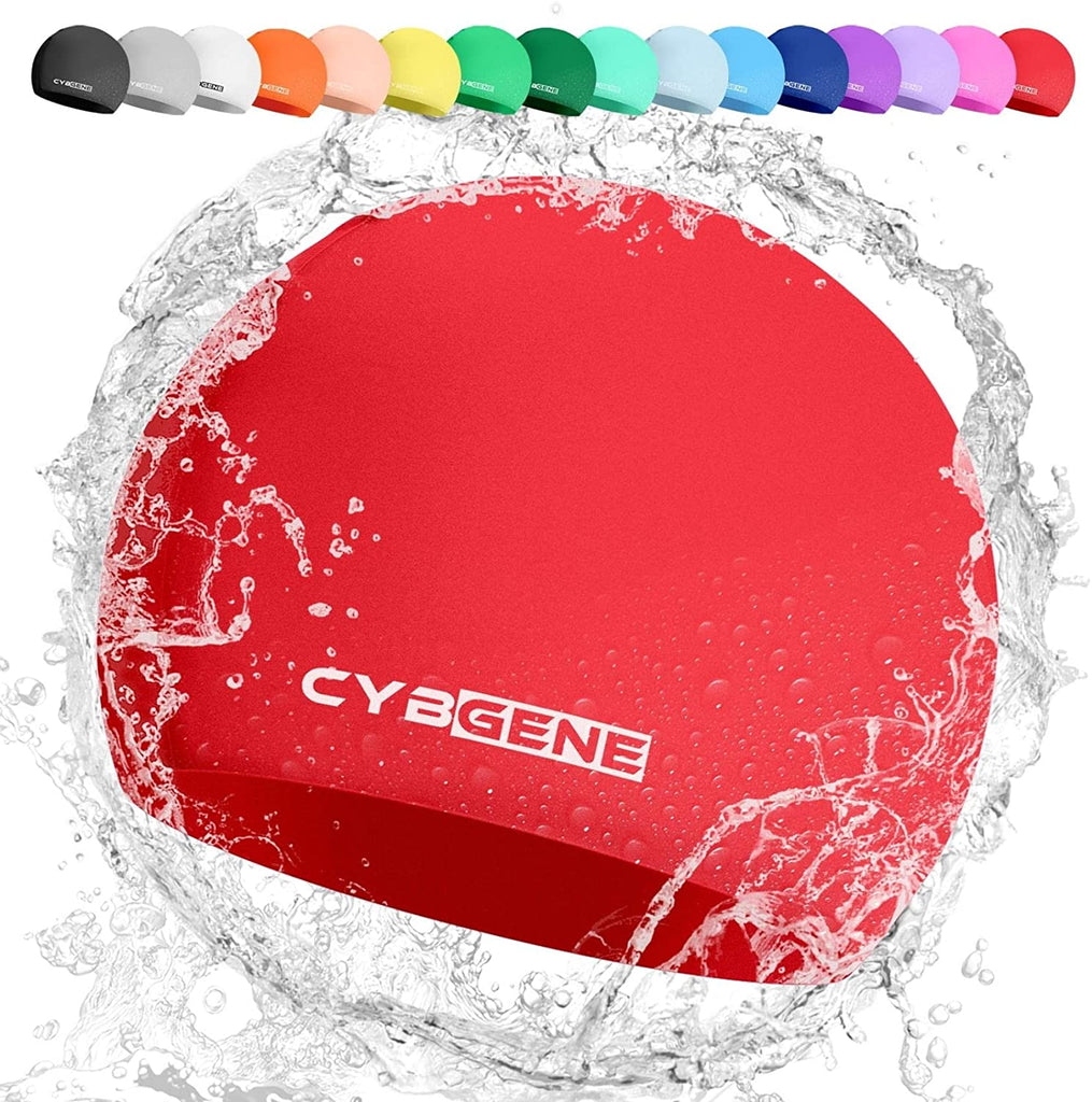 Silicone Swim Cap (Red)