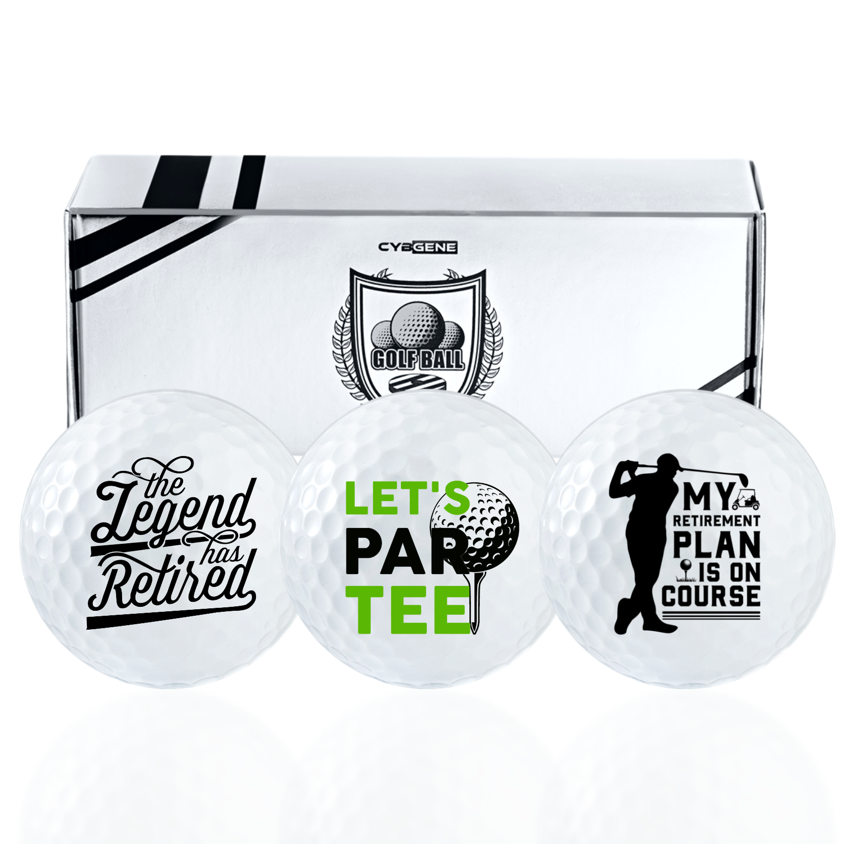 CybGene Funny Golf Gifts Set for Men & Women, Golf Balls Set for Golf  Lovers, Perfect for Golf Lovers The Queen of The Green